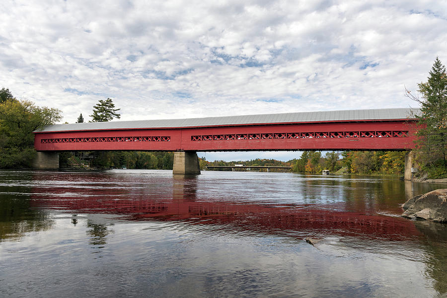 Wakefield Covered Bridge Photograph by Michael Russell