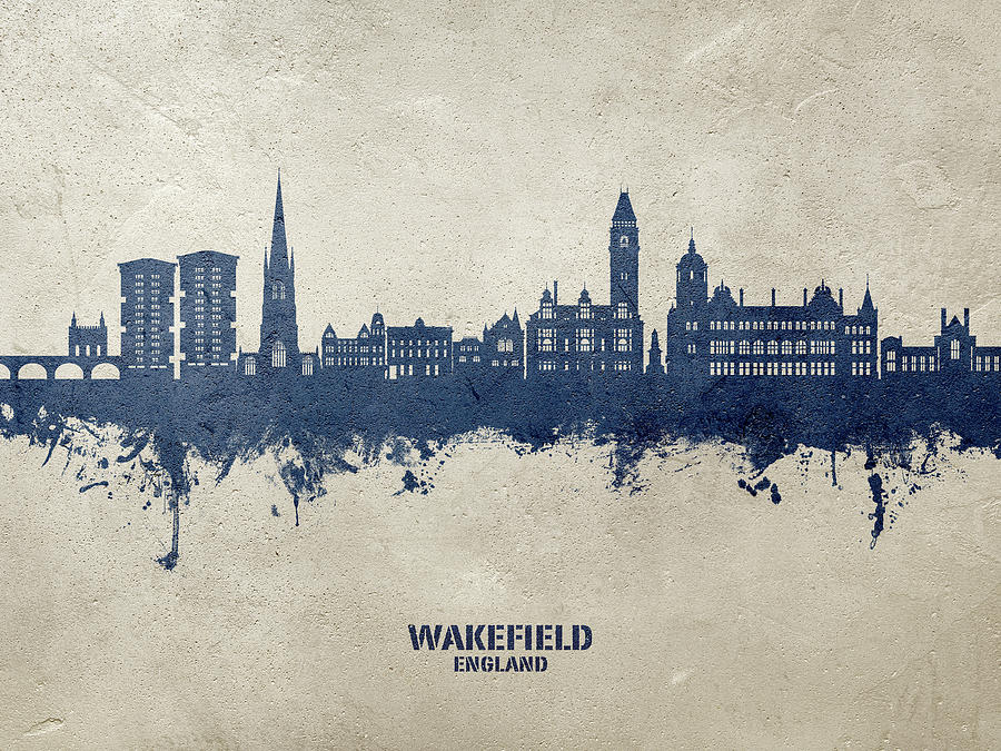 Wakefield England Skyline #24 Digital Art by Michael Tompsett
