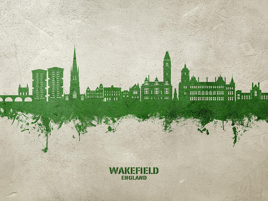 Wakefield England Skyline #25 Digital Art by Michael Tompsett