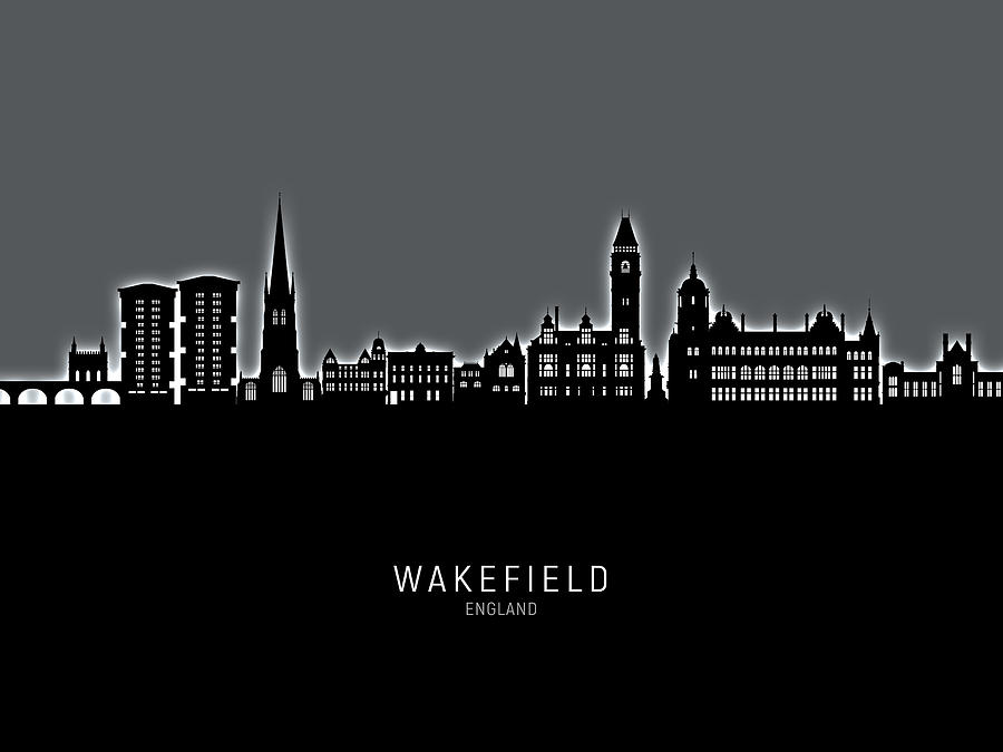 Wakefield England Skyline #27 Digital Art by Michael Tompsett
