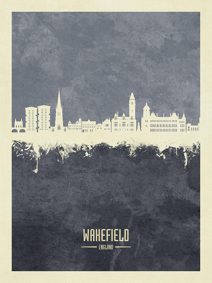 Wakefield England Skyline #45 Digital Art by Michael Tompsett