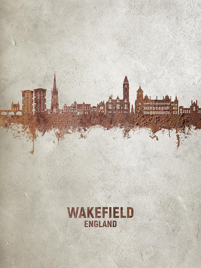 Wakefield England Skyline #51 Digital Art by Michael Tompsett