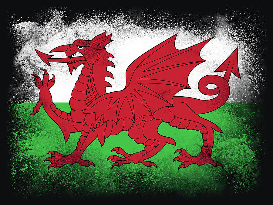 Wales Flag Digital Art By Psychoshadow Art Fine Art America 6635