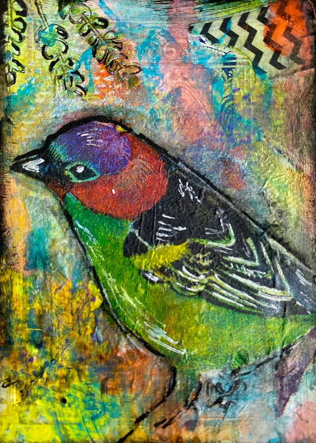 Wali Bird Mixed Media by Laurie Williams