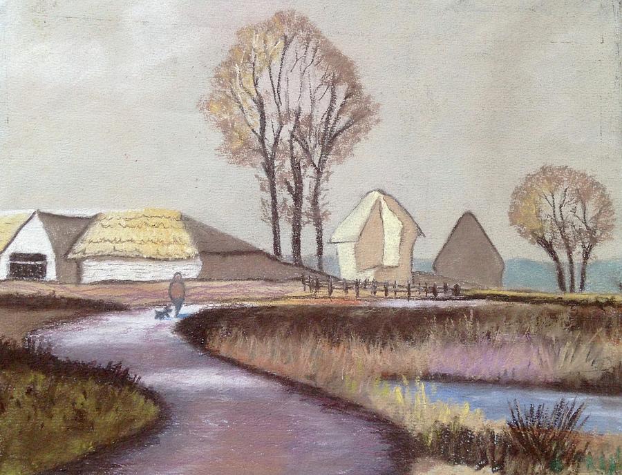 Walk in the Country Pastel by Barbara Magor