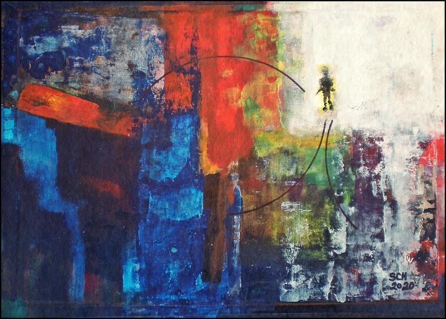 Abstract Painting - Walk On by Scott Haley Abstract Painting - Walk On by Scott Haley