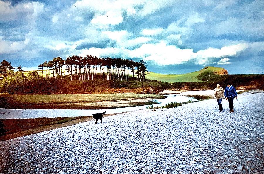 Walk on the Beach at Budleigh Salterton  Photograph by Gordon James