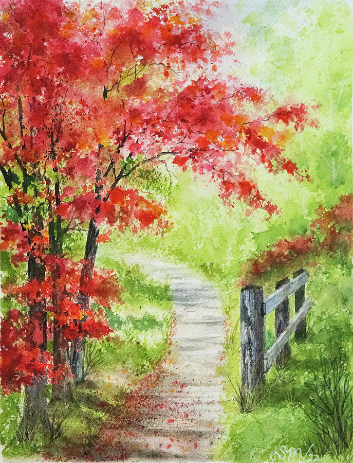Walk This Way Painting by Linda Shannon Morgan