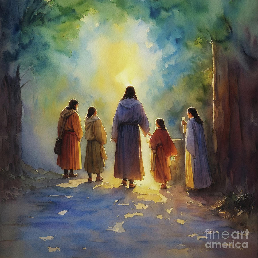 Walk With Jesus Digital Art By Davy Cheng - Fine Art America