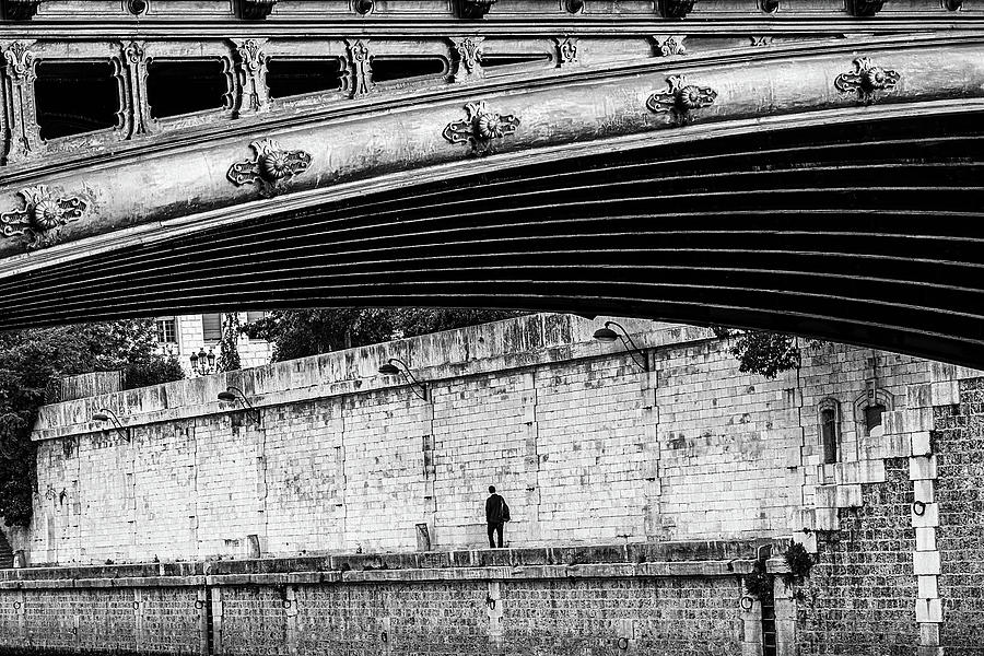 Walking Along the Seine - Paris Photograph by Stuart Litoff