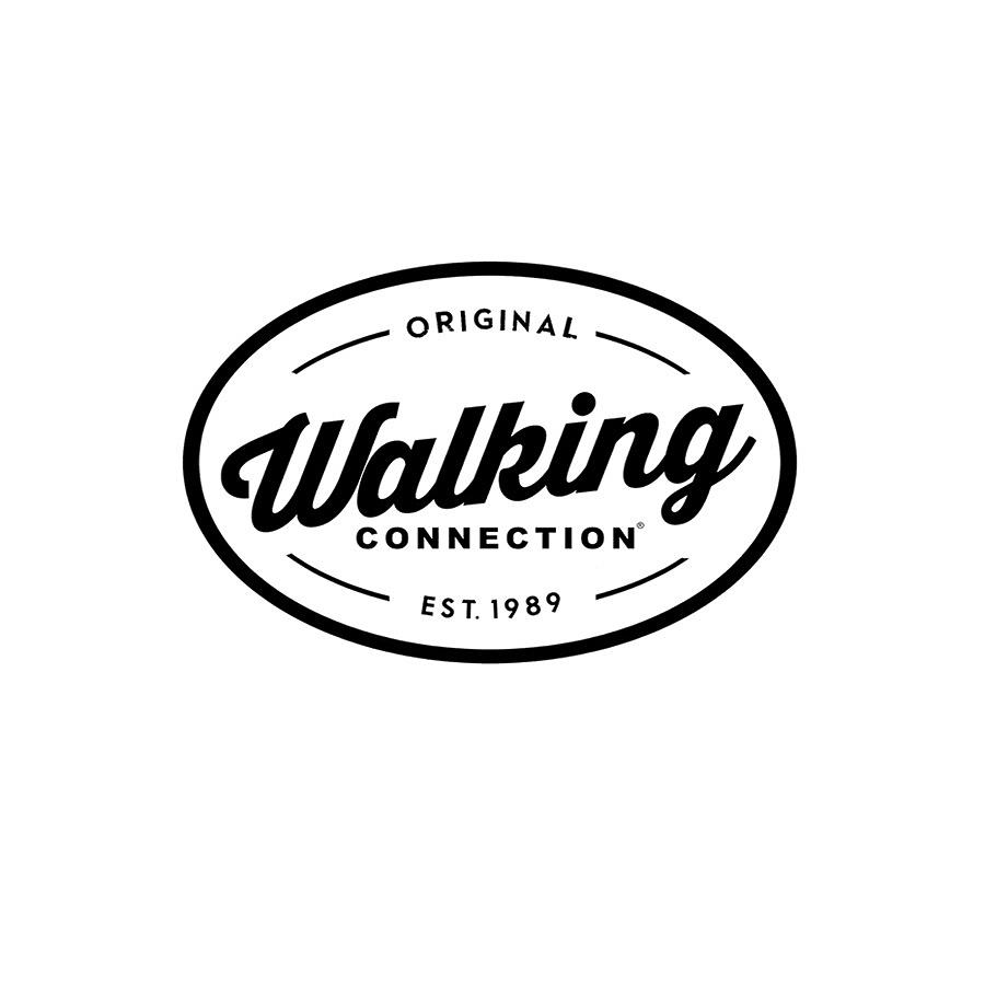 Walking Connection Vintage Logo - Black Photograph by Gene Taylor