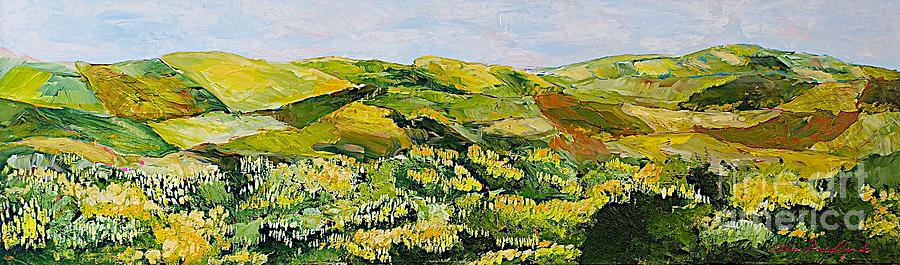 Walking Hills Painting by Allan P Friedlander