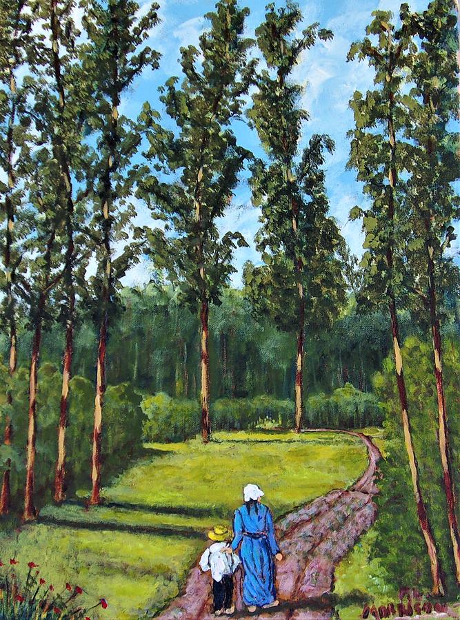 Walking Home Painting by Frank Morrison