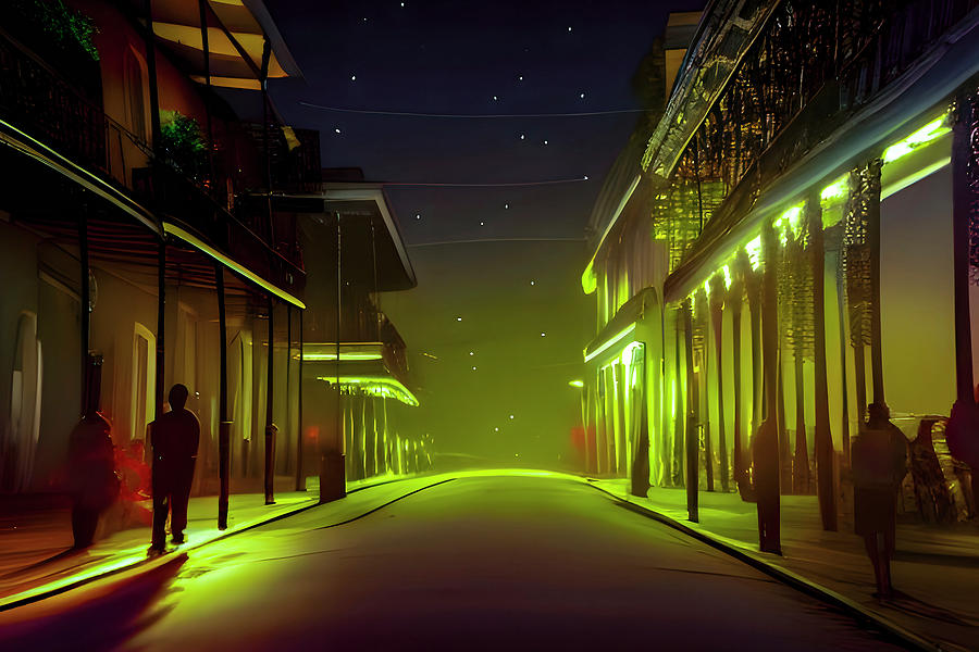 Walking Home in New Orleans Digital Art by Steve Taylor
