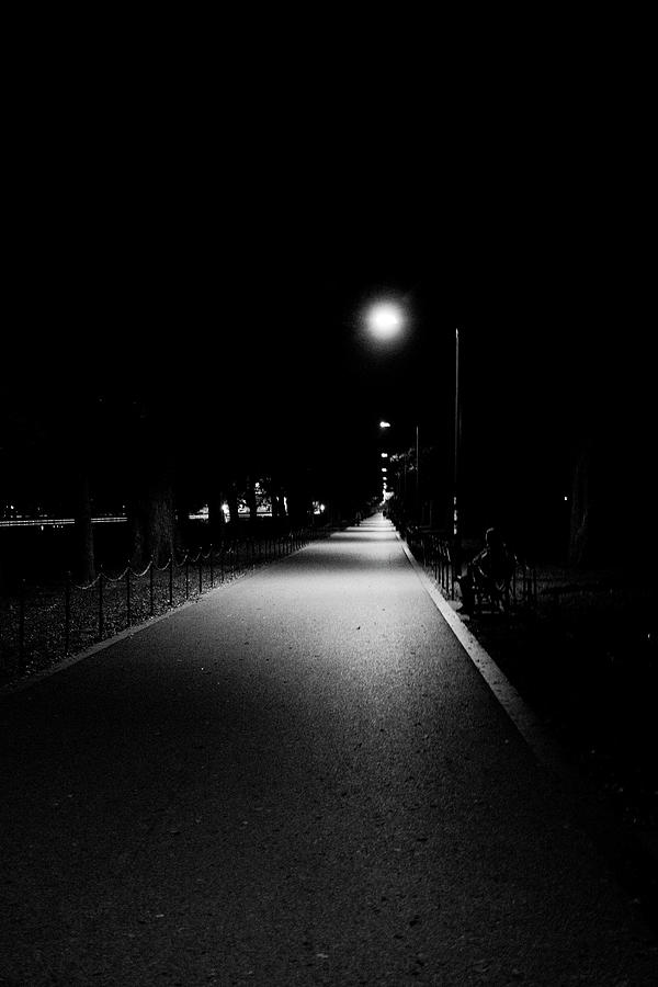 Walking in the Dark in Washington DC Photograph by William E Rogers ...