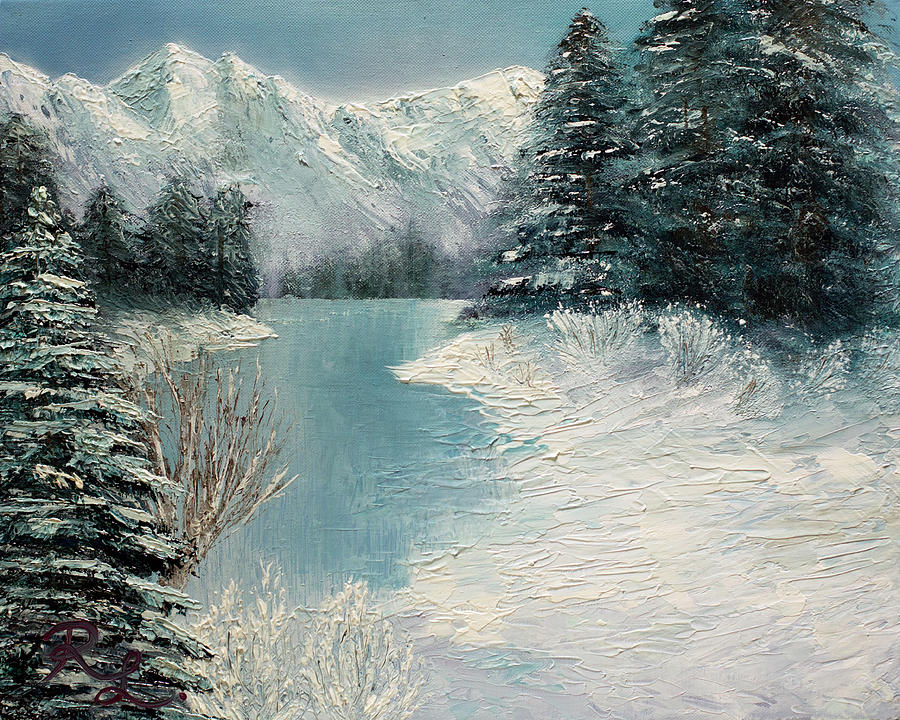 Walking on Ice Painting by Renee Logan