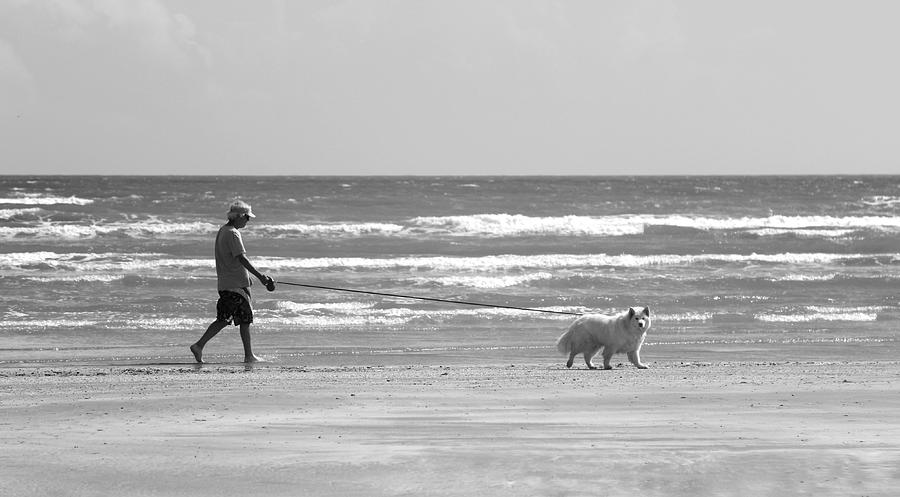Walking On The Beach With My Best Friend Photograph by Fiona Kennard
