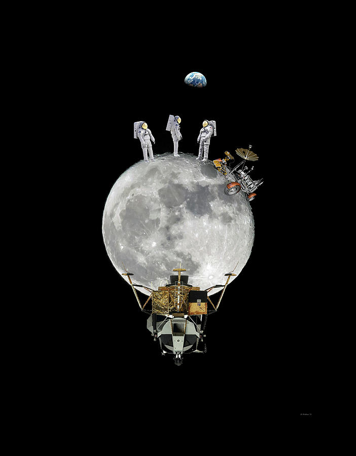 Walking On The Moon Digital Art by Brian Wallace