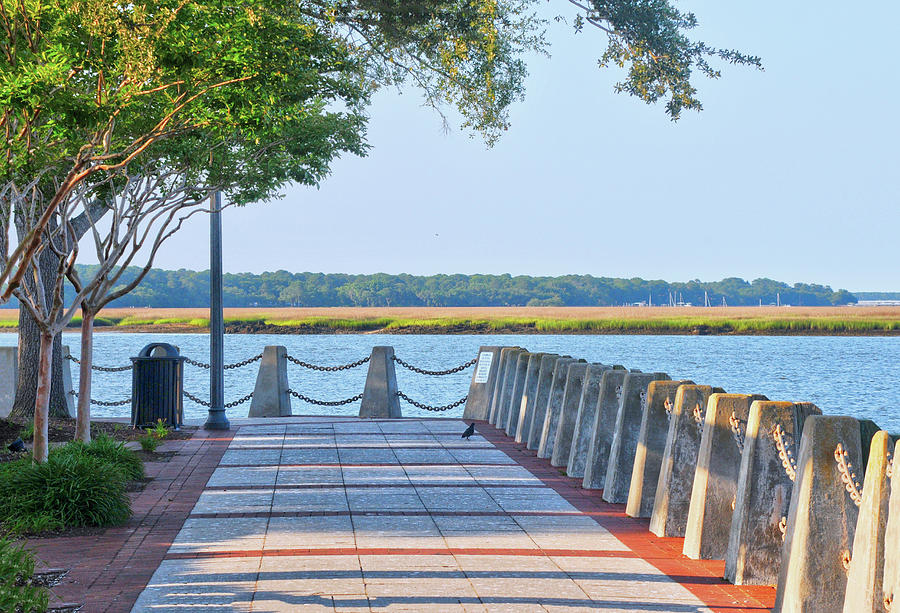 Walking path along the water-Beaufort, South Carolina Photograph by ...