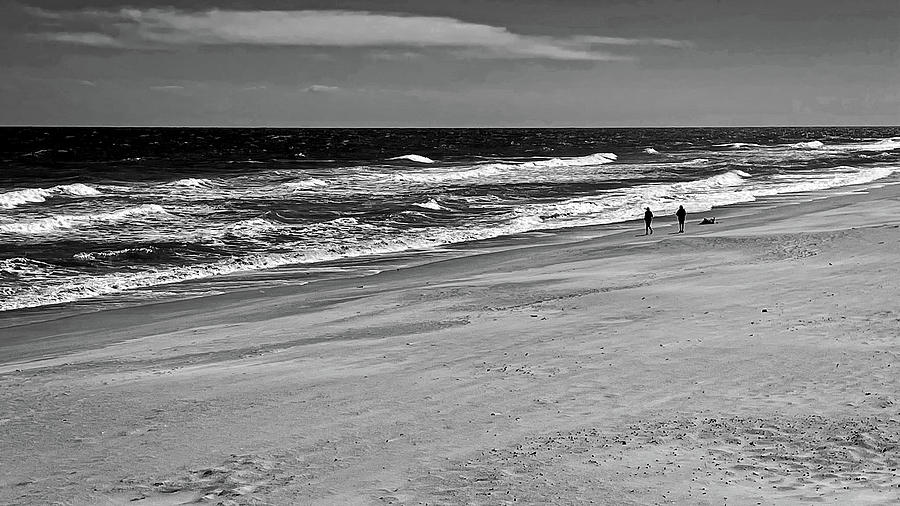 Walking the Beach Photograph by George Taylor