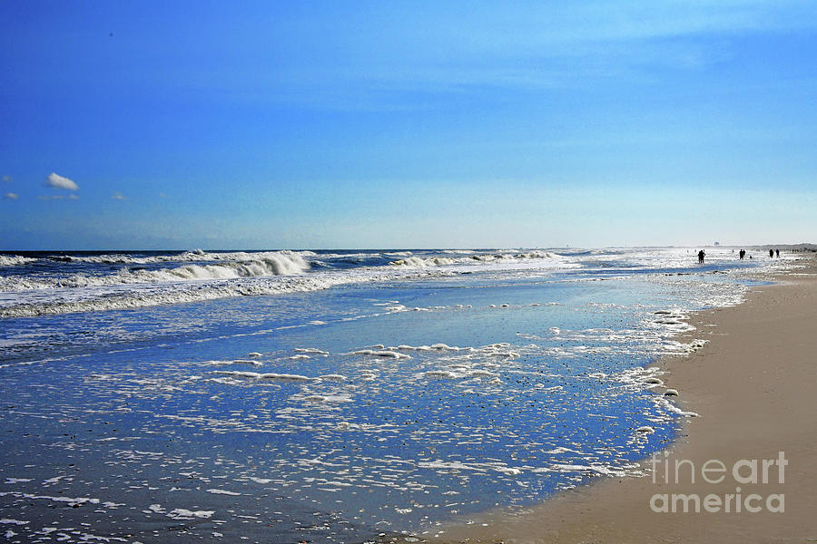 Walking the Beach, N.J. Shore Photograph by Regina Geoghan - Fine Art ...