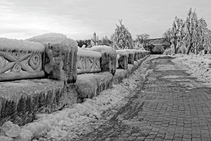 Walking The Frozen Niagara Pathway - 4 Photograph by Hany J