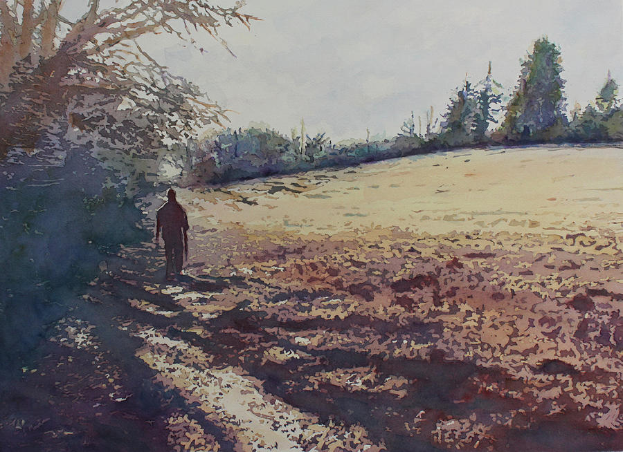 Walking the Hedge Rows Painting by Jenny Armitage