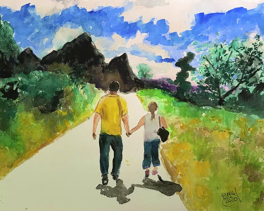 Walking This Path Together Painting by Eileen Backman