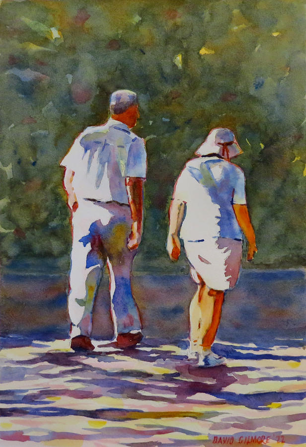 Walking to the Future Painting by David Gilmore
