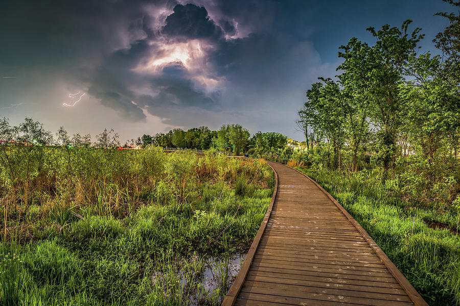 Walkway Into The Storm Photograph by Gregory Ballos