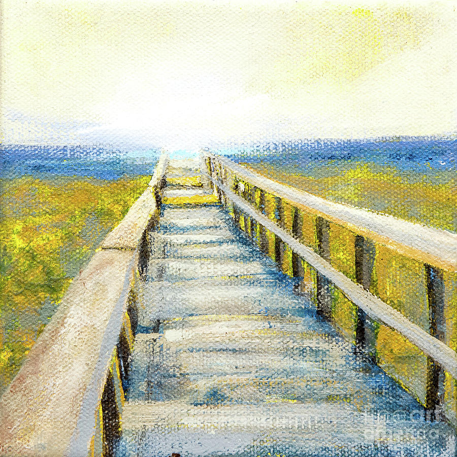 Walkway to the Dawn Painting by Susan Cole Kelly Impressions