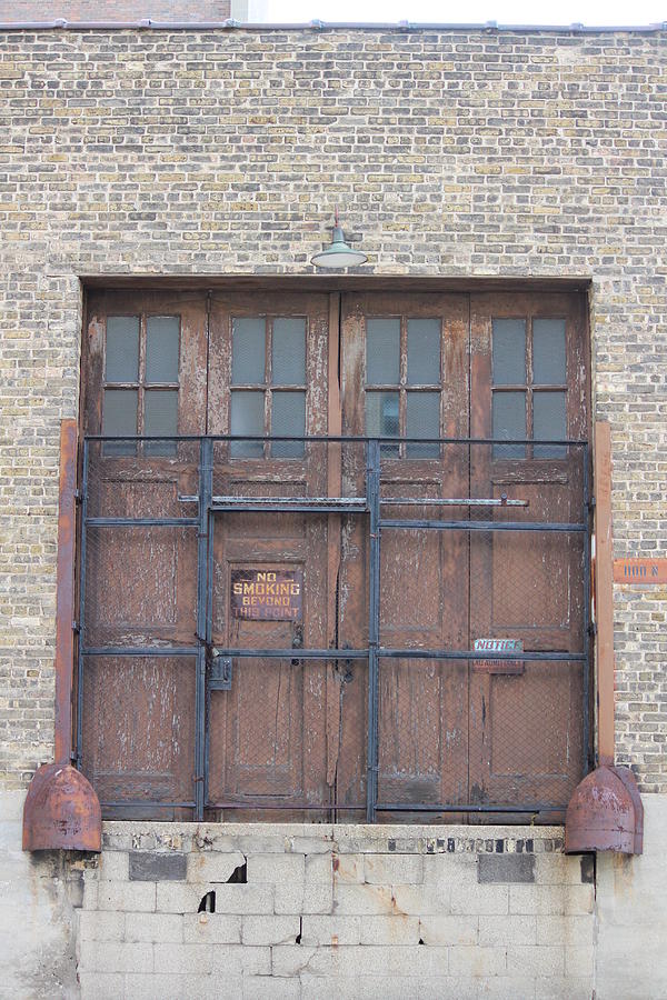 Wall Photograph - Wall And Door With No Smoking Sign by Callen Harty Wall Photograph - Wall And Door With No Smoking Sign by Callen Harty