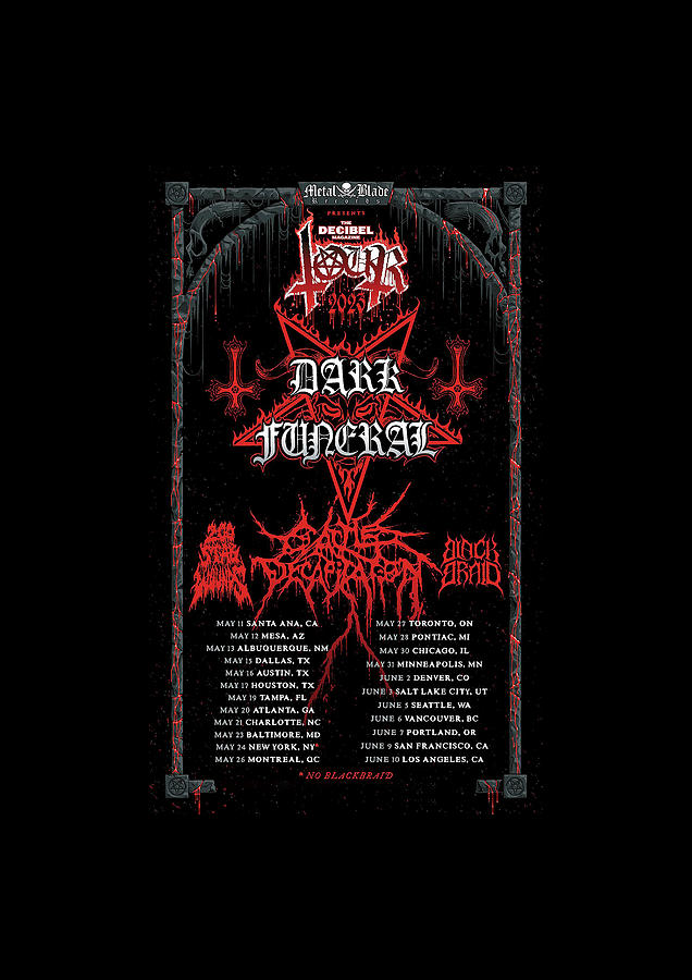 Wall Art Dark Funeral Tour Date 2023 Pa33 Digital Art by Panker Art ...