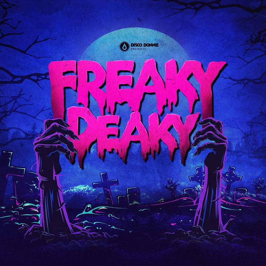 Wall Art Freaky Deaky Music Festival Logo Wa33 Digital Art by Wiwik