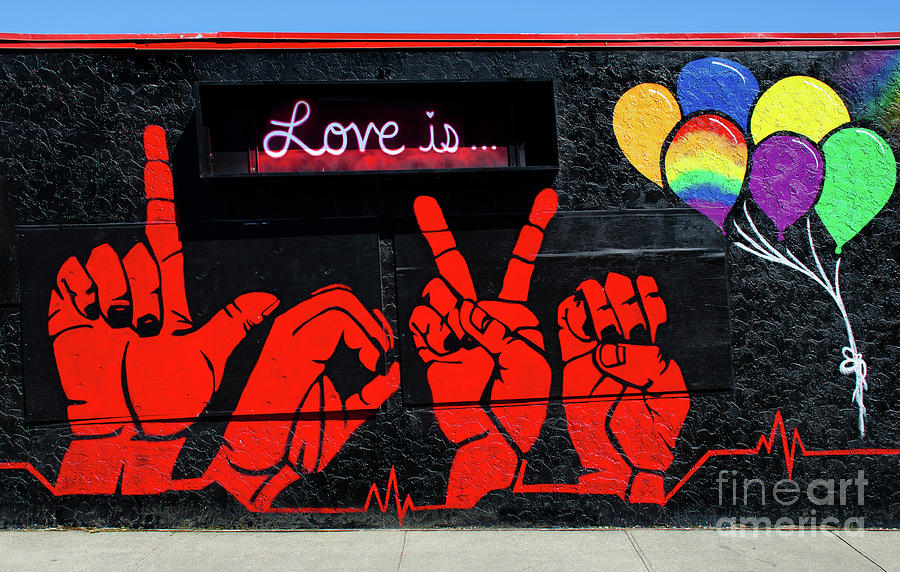 Wall Art Love Is... Photograph by Bob Christopher