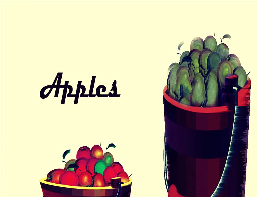 Wall Art With Apples 9 Digital Art by Miss Pet Sitter