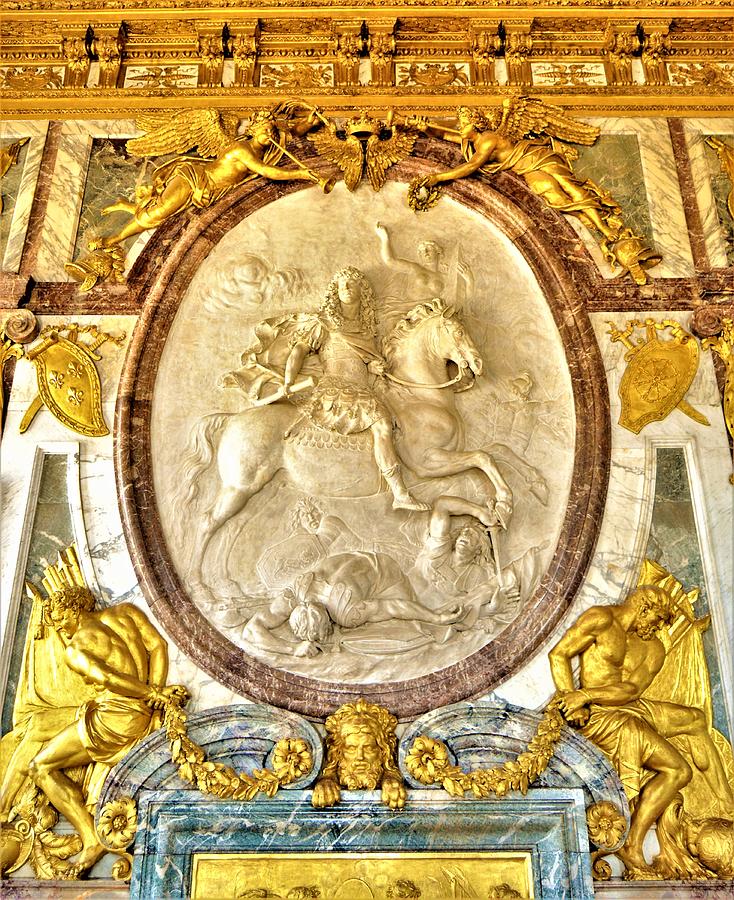 Wall Carving of King Louis XIV Photograph by Marla McPherson