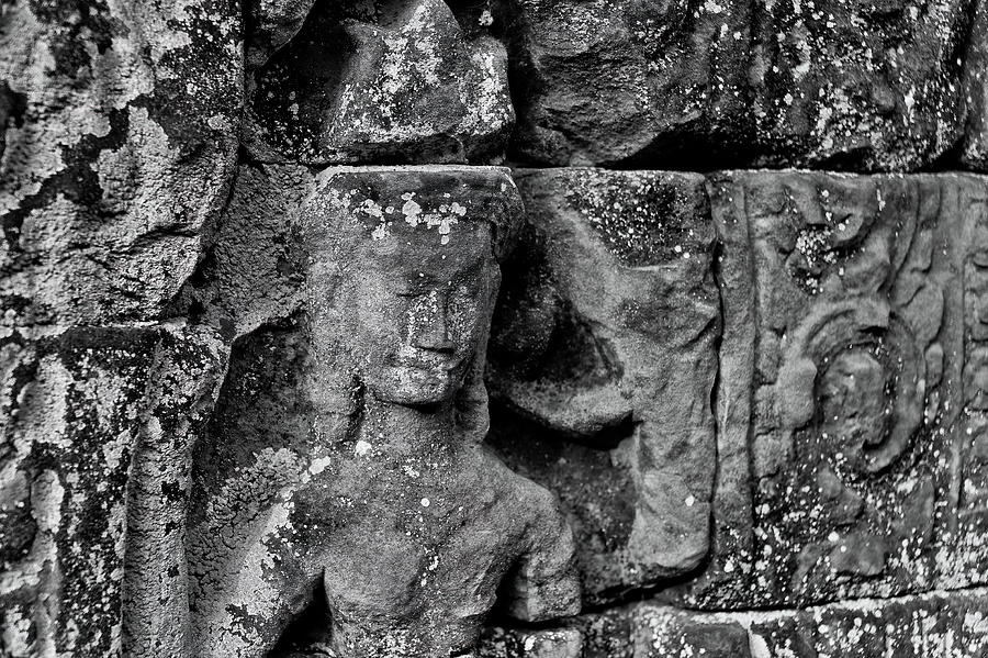 Wall details Angkor wat. Cambodia  Photograph by Lie Yim
