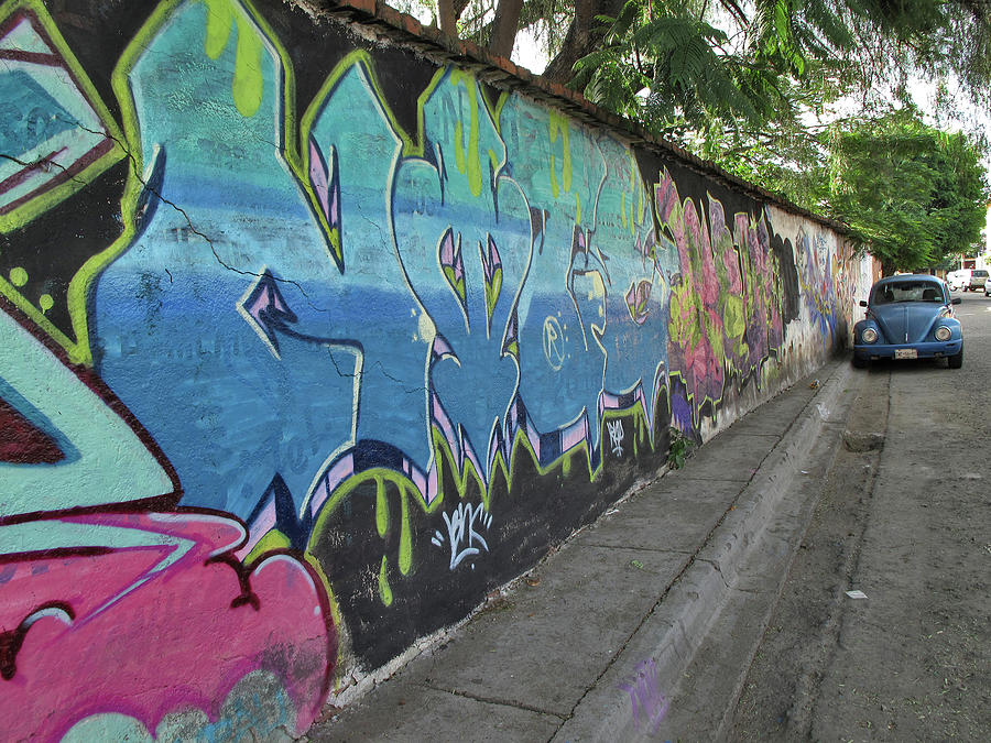 Wall in Jalatlaco Photograph by Lorena Cassady