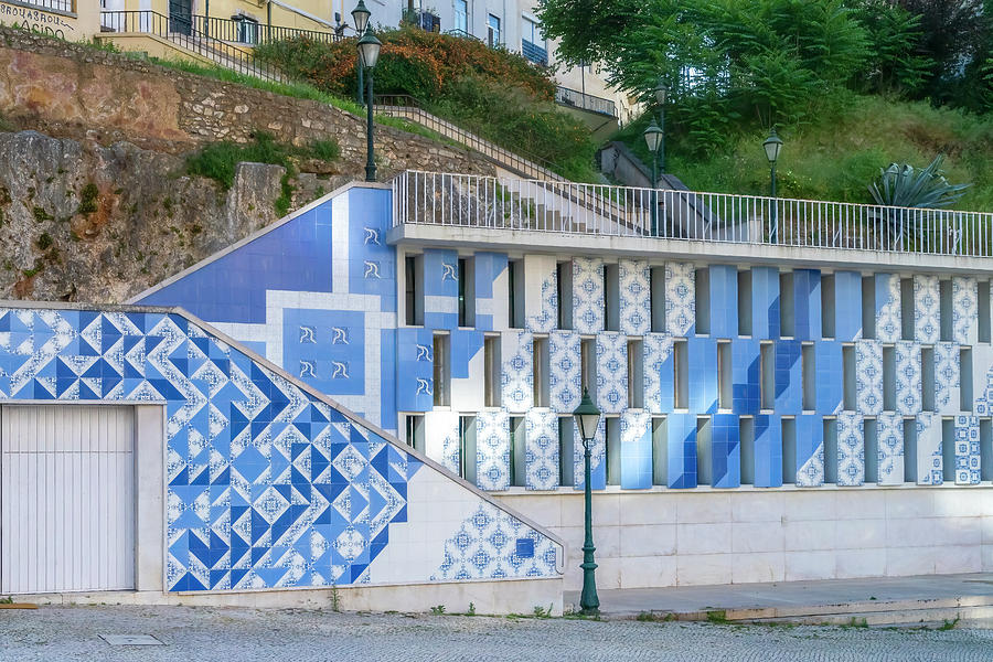 Wall of Blue Tiles Photograph by Betty Eich