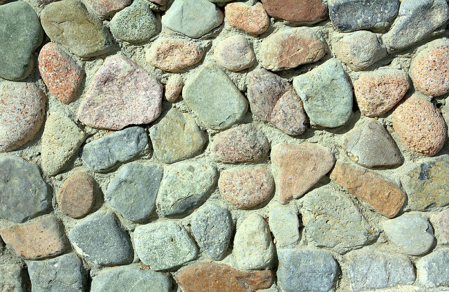 Wall Of Rock Stones Relief by Mikhail Kokhanchikov