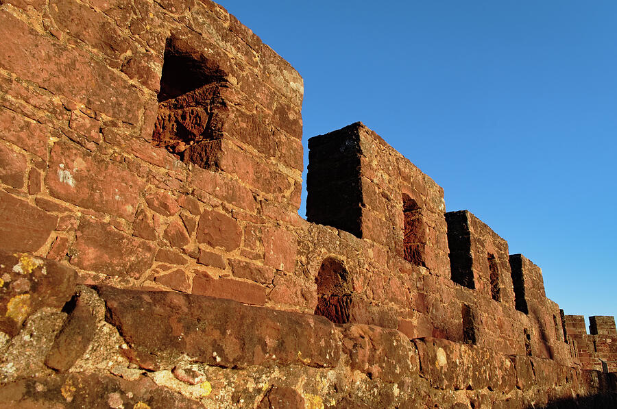 Wall scene in the Castle of Silves Photograph by Angelo DeVal