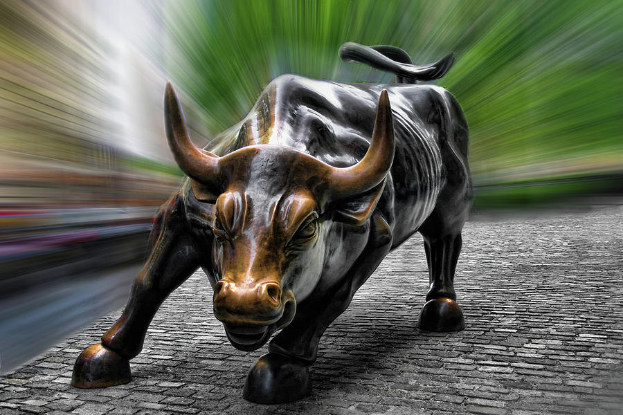 Wall Street Bull Photograph by Wes and Dotty Weber