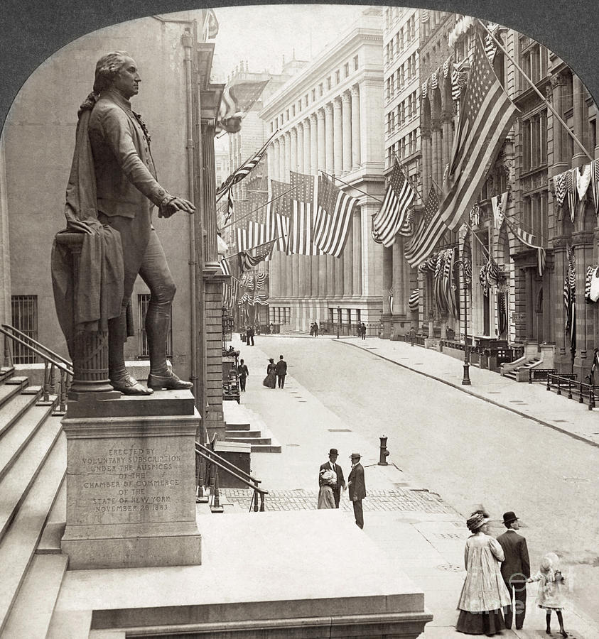Wall Street, New York, 1909 Photograph by Granger