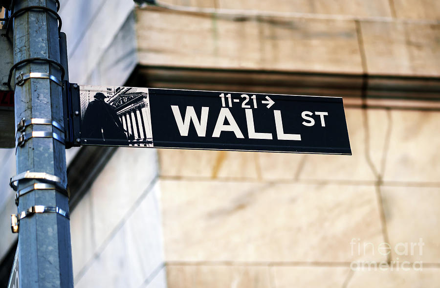 Wall Street Sign in New York City Photograph by John Rizzuto