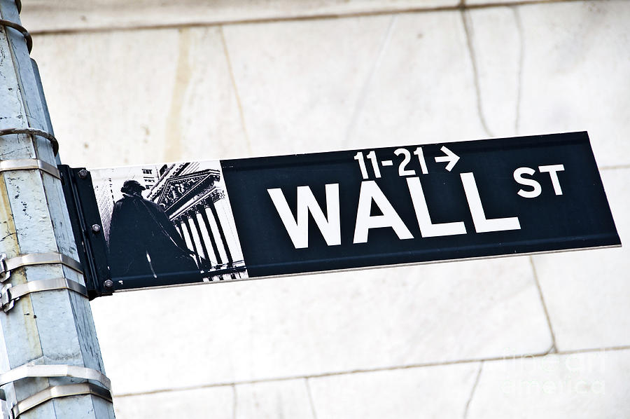 Wall street sign, New York Photograph by Delphimages Photo Creations