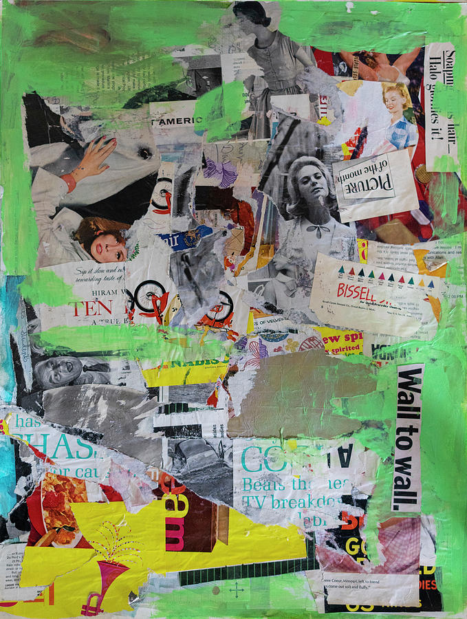 Wall to Wall Collage 1 Mixed Media by Cathy Anderson
