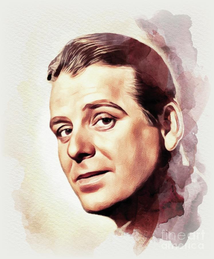 Vintage Painting - Wallace Ford, Movie Legend by Esoterica Art Agency