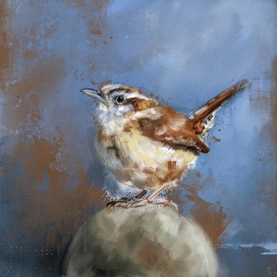 Wallace The Wren Painting by Jai Johnson