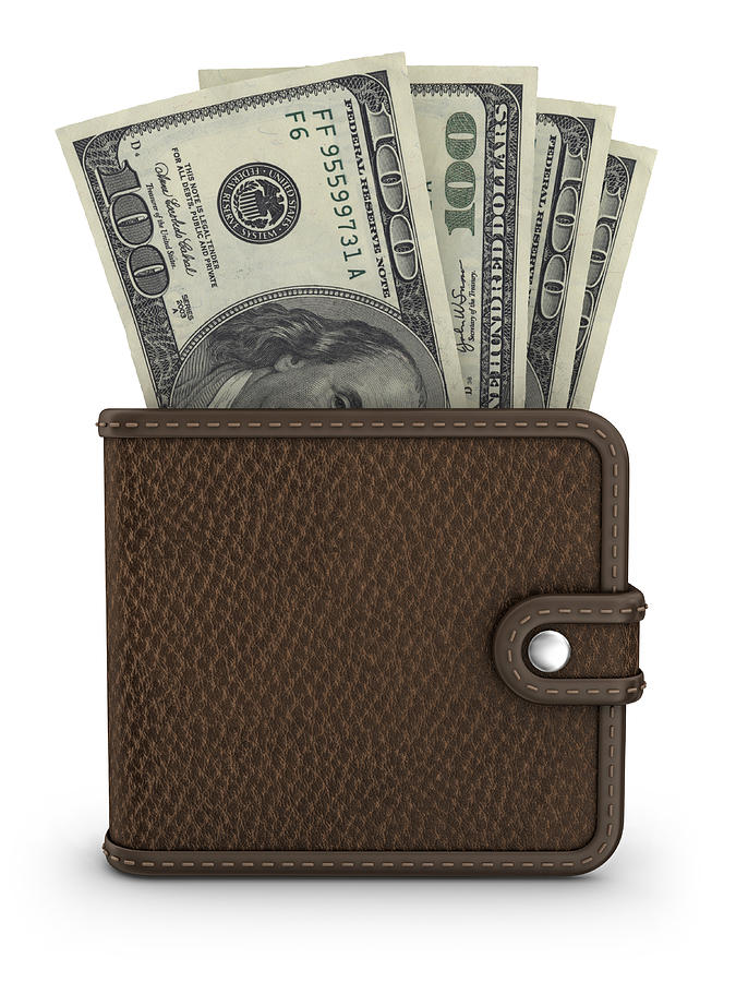 Wallet With Dollars Photograph by Pagadesign